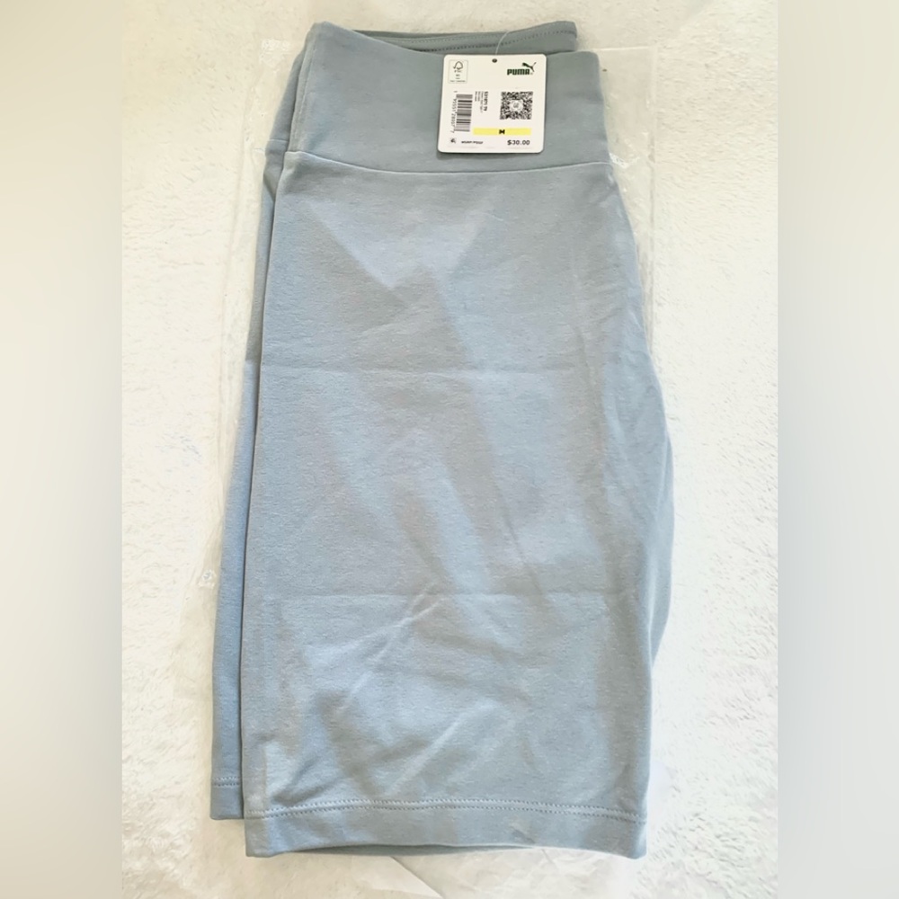 PUMA NWT $30 M BIKE SHORTS LIGHT HEATHER GREY